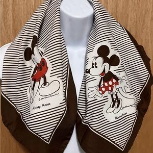 Vintage Mickey and Minnie Scarf